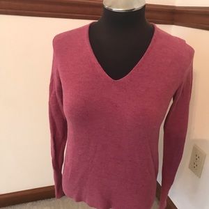 Maroon/mauve Loft sweater.